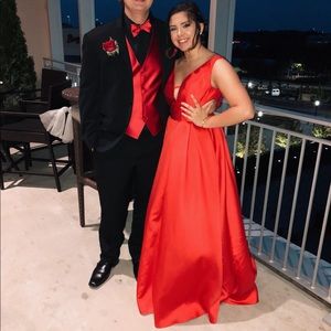 Red Jovani prom dress